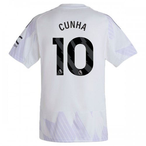 Camiseta Manchester United Cunha 10 Segunda 2025-26 Camiseta Manchester United Cunha 10 Segunda 2025-26